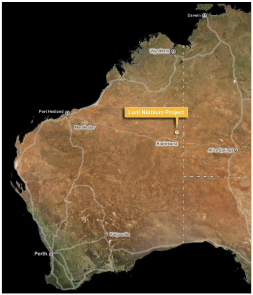 Niobium mine location 
